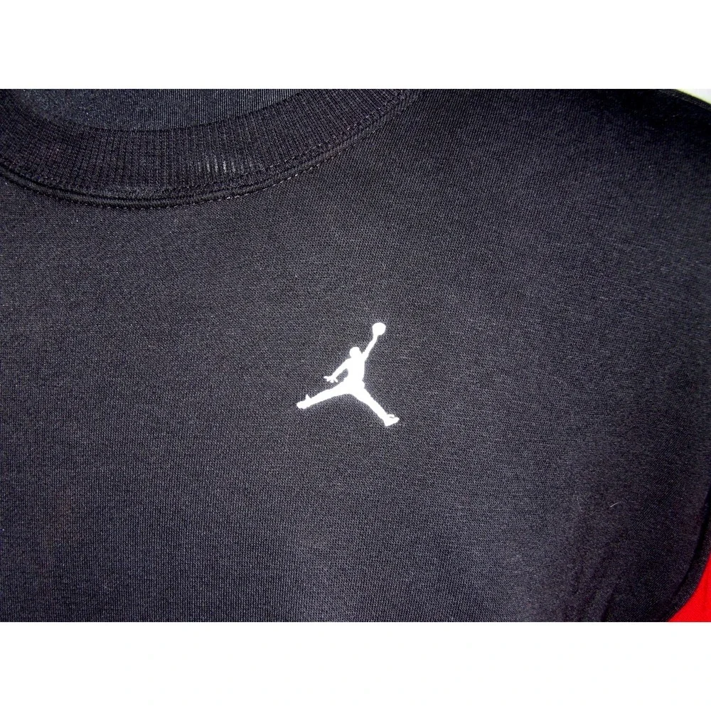 Air Jordan Black Pull Over Jumpman Oversized Crew Neck Sweatshirt Women's Large